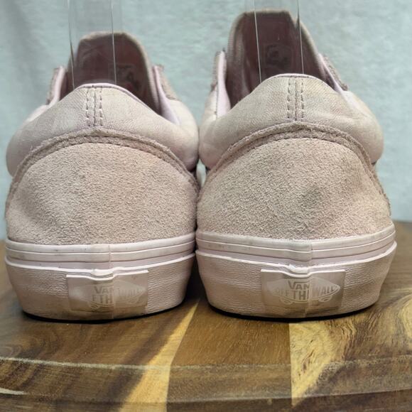 Vans Sneakers Juniors 7 Pink Checkerboard Canvas Suede Lace Up Low Top Casual - Picture 5 of 11